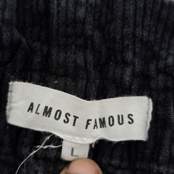 Almost Famous Coudoury Skirt Womens Sz L Black Short Cotton Blend Pockets Y2k - Picture 10 of 12